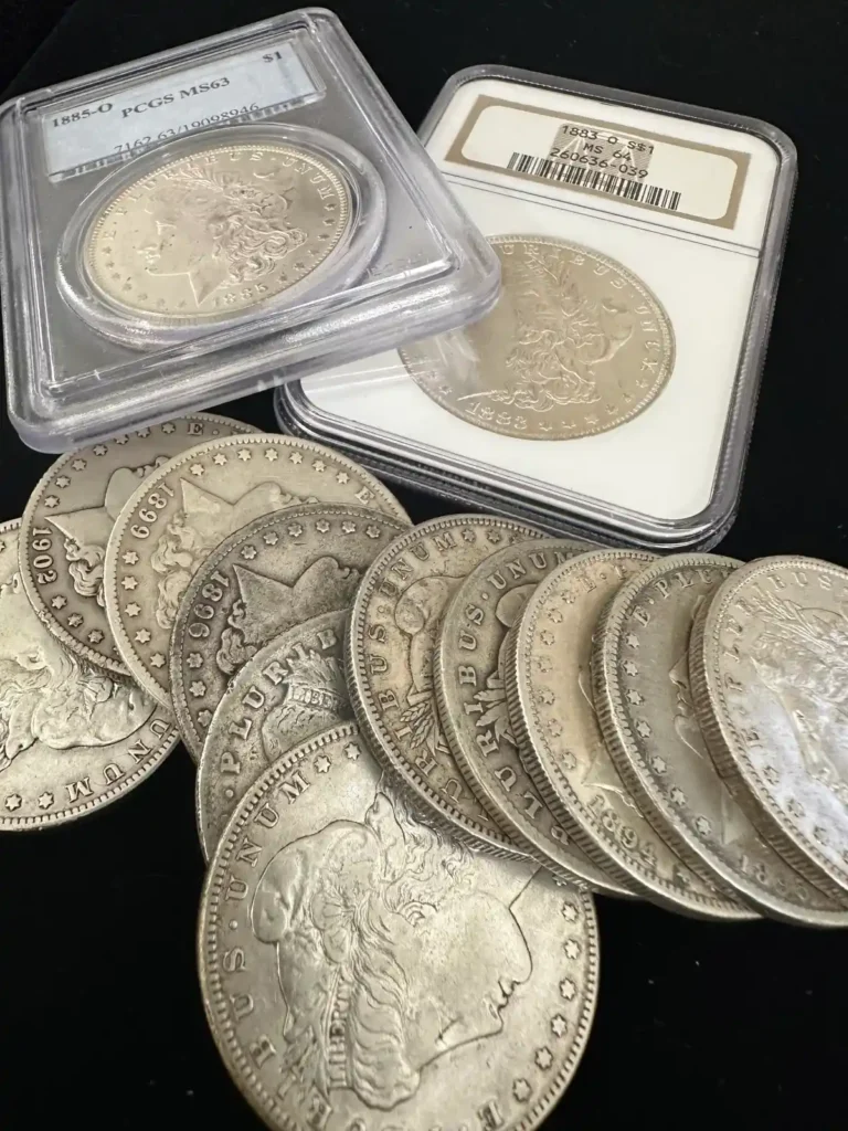 collections of Morgan Silver Dollars