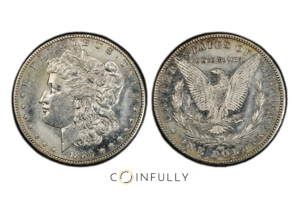 1889-CC Morgan Silver Dollar - Coinfully