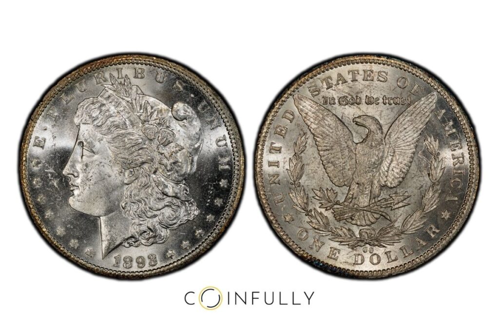 1893-CC Morgan Silver Dollar - Coinfully