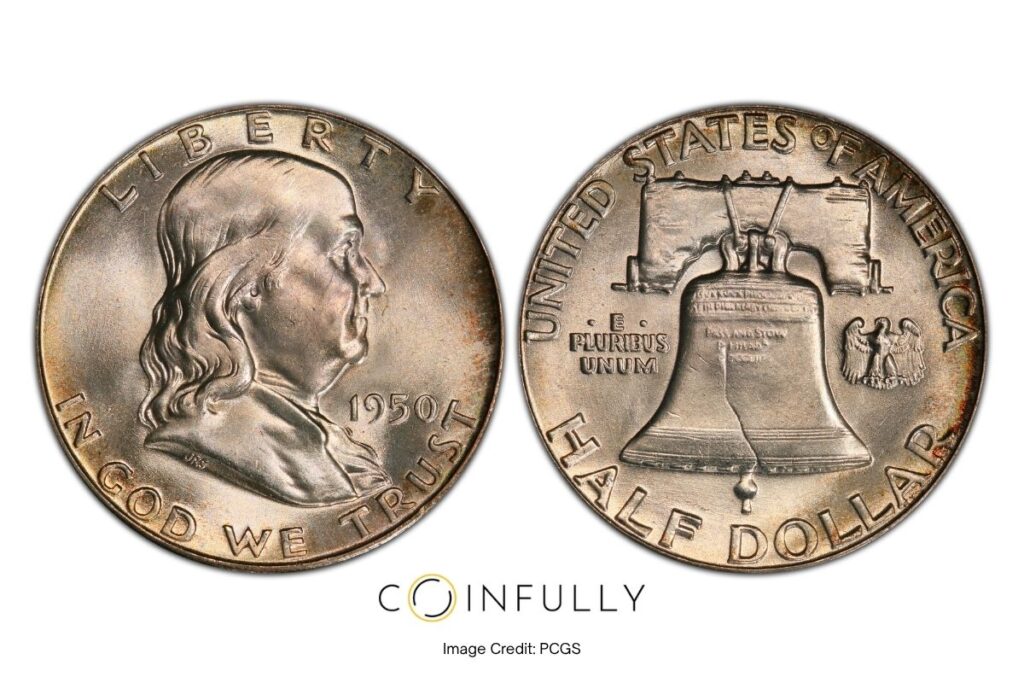 Valuable Silver Half Dollars - 1950 Franklin - Coinfully
