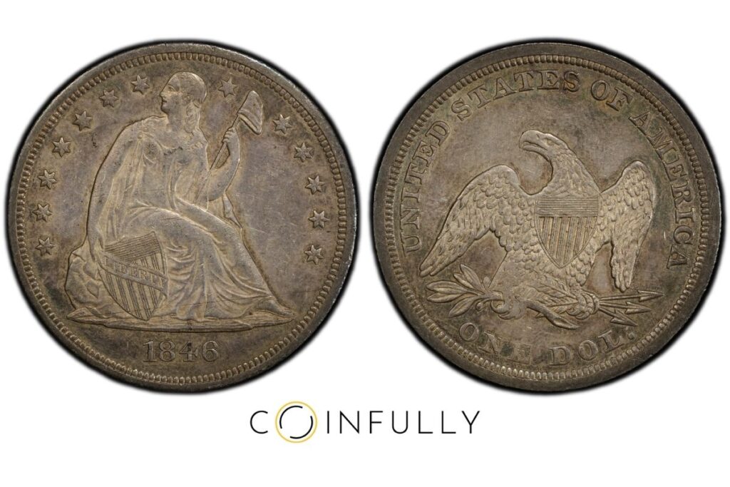 Silver Dollar Value: How Much Is a Silver Dollar Worth? 1 Silver Dollar Value - 1846 Liberty Seated - Coinfully