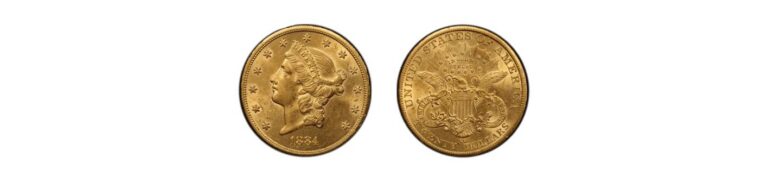 Valuable Gold Coins - 1884-CC - $20 Gold Coin - Coinfully