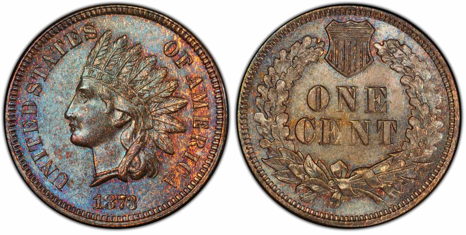 1873 Doubled LIBERTY Indian Cent