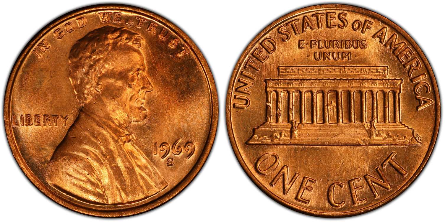 1969-S Double Die Lincoln Cent