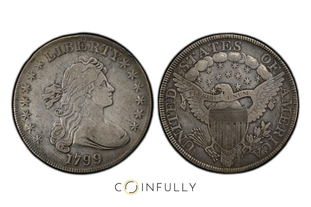 Valuable Bust Dollars - 1799 Draped Bust Dollar - Coinfully