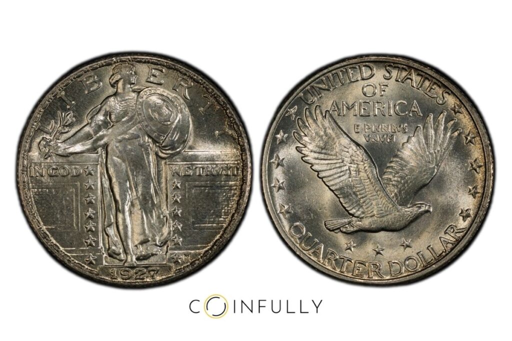 6 Most Valuable Draped Bust Quarters: Coin Value Guide 14 1927 Standing Liberty Quarter - Coinfully