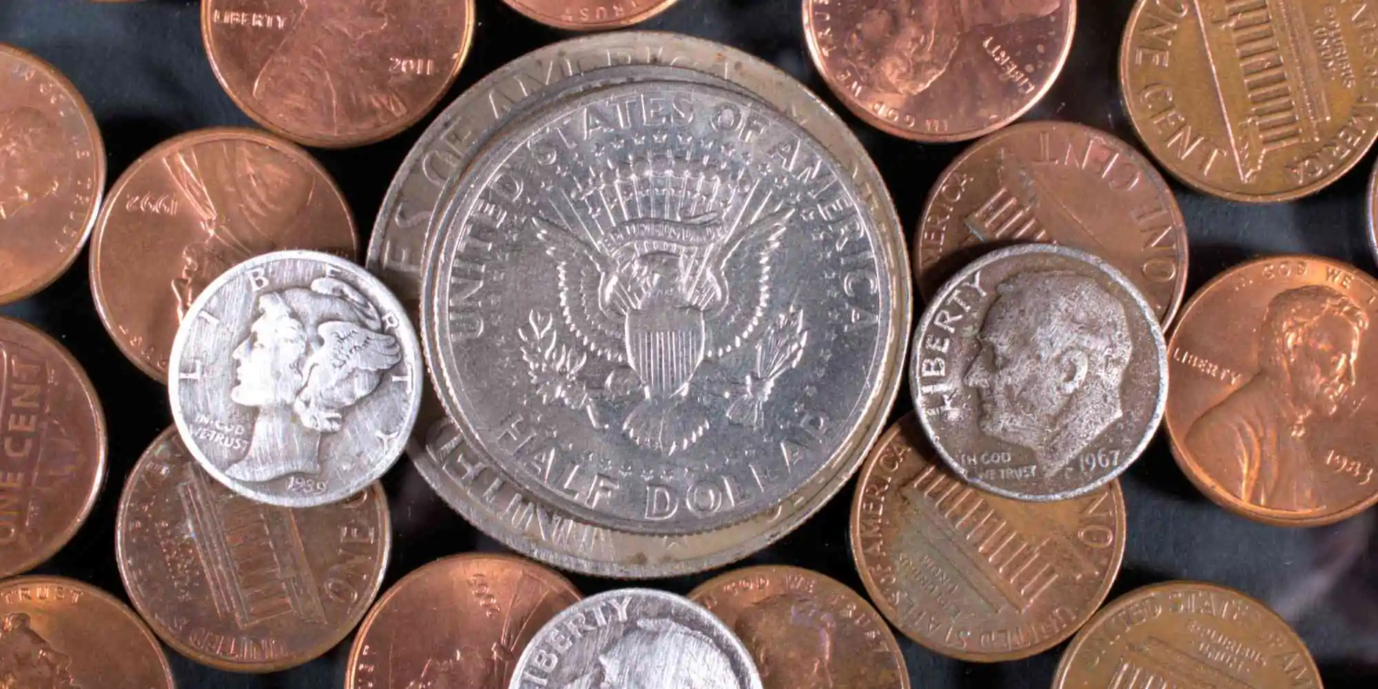 Sell Coins in Elk Grove With Coinfully - Sell Rare Coins - Rare coins on table for appraisal in Elk Grove.