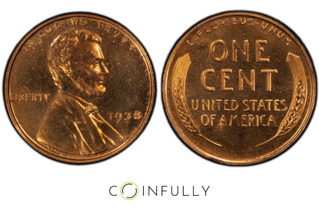 Penny Production Ends - 1938 Wheat Penny - Coinfully