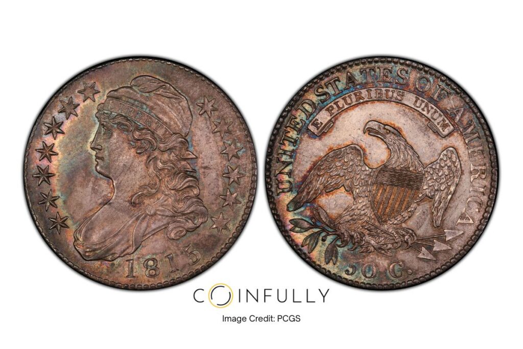 18152 Capped Bust Half Dollar - Coinfully