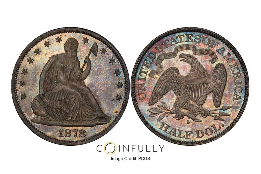 1878-S Seated Liberty Half Dollar - Coinfully