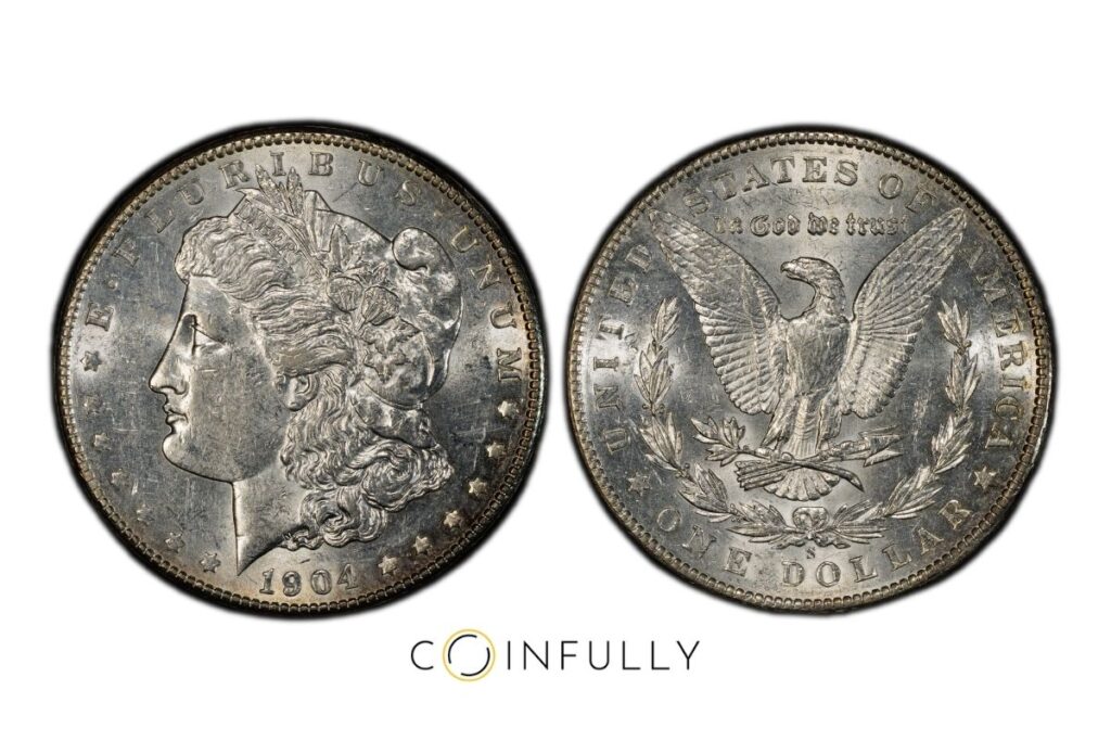 How Much Is Your Inherited Coin Collection Worth? A Realistic Guide 1 1904-S Morgan Silver Dollar - Coinfully