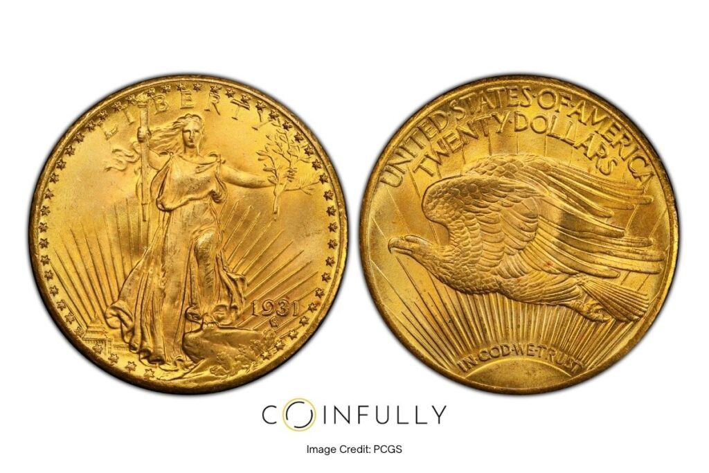 How Much Is Your Inherited Coin Collection Worth? A Realistic Guide 5 1931 St. Gaudens Double Eagle - Coinfully