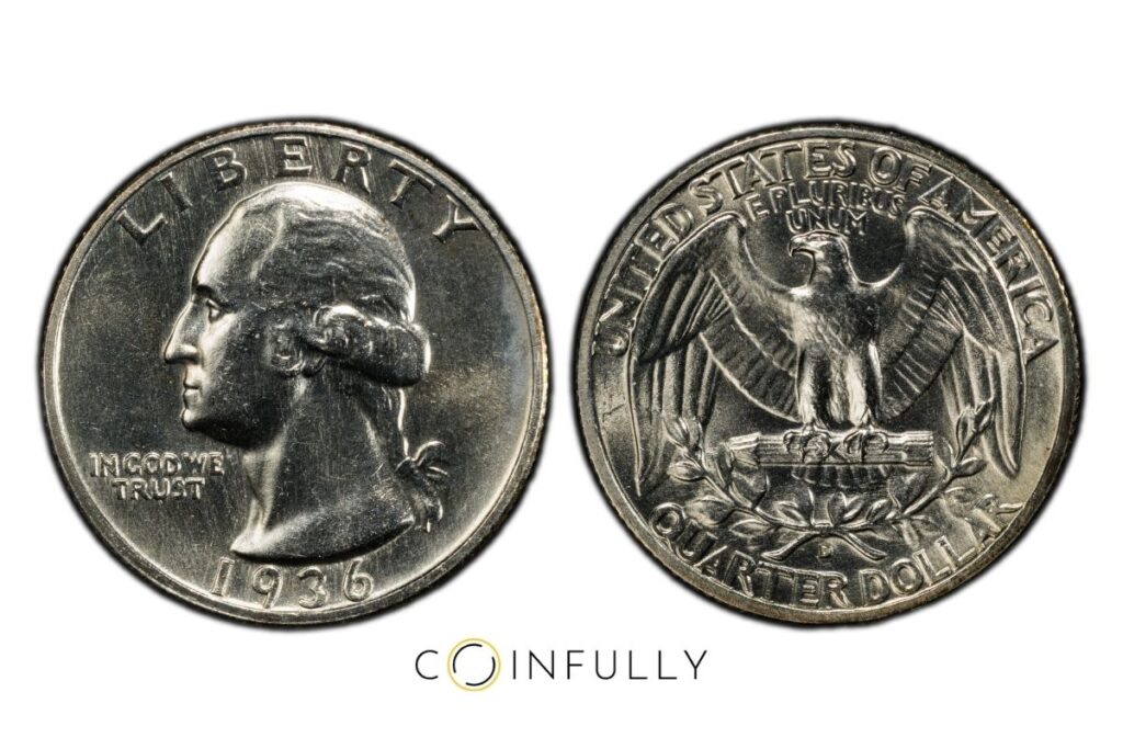 How Much Is Your Inherited Coin Collection Worth? A Realistic Guide 4 1936-D Washington Quarter - Coinfully