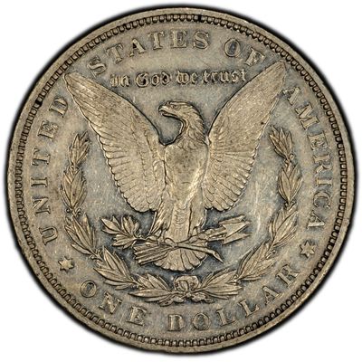 1895 PR50 Morgan Silver Dollar - Reverse - Coinfully