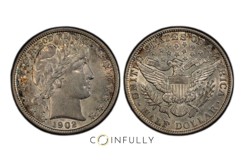 Protecting Coin Collection Value - 1902 Barber Half Dollar - Coinfully